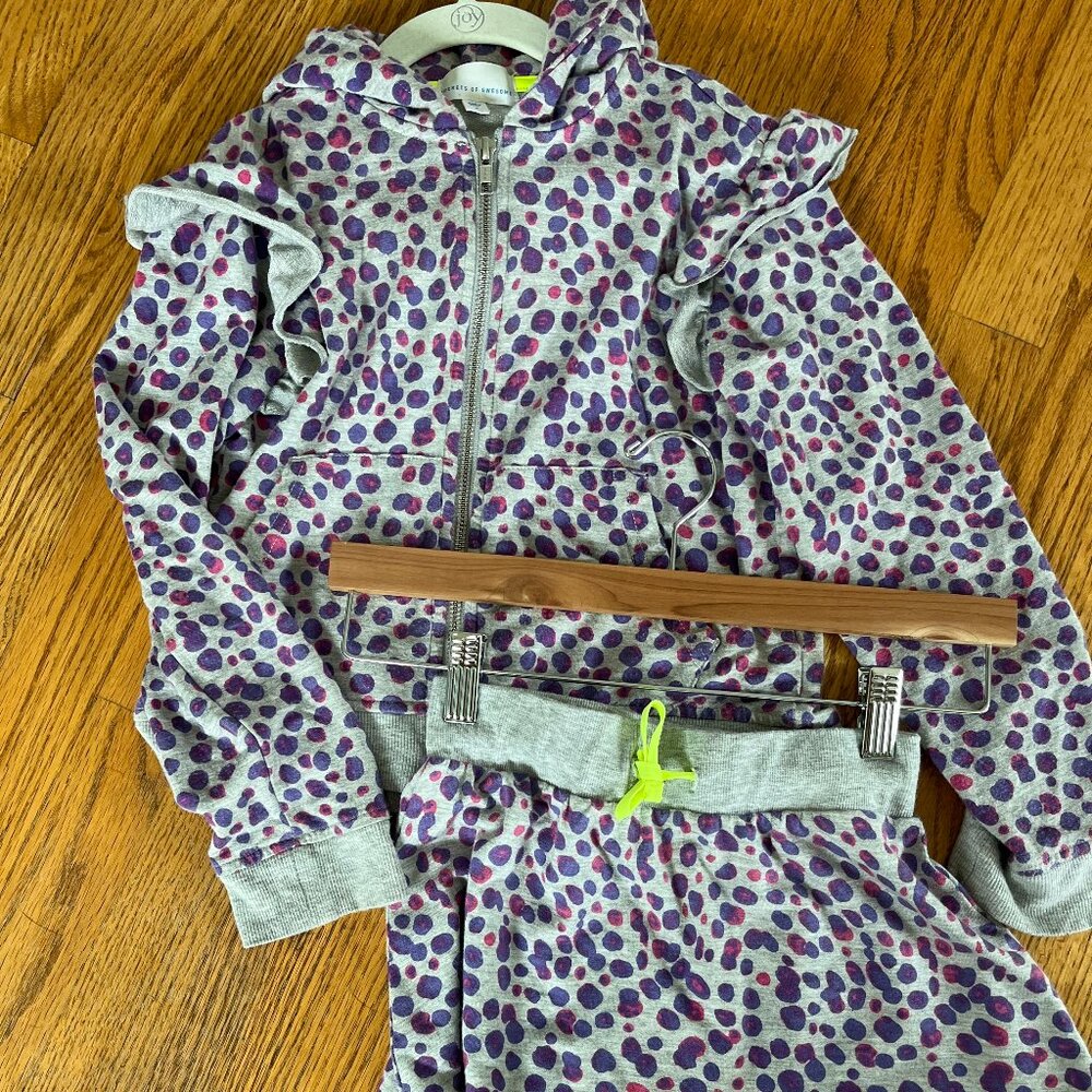 ROA Leopard print skirt set